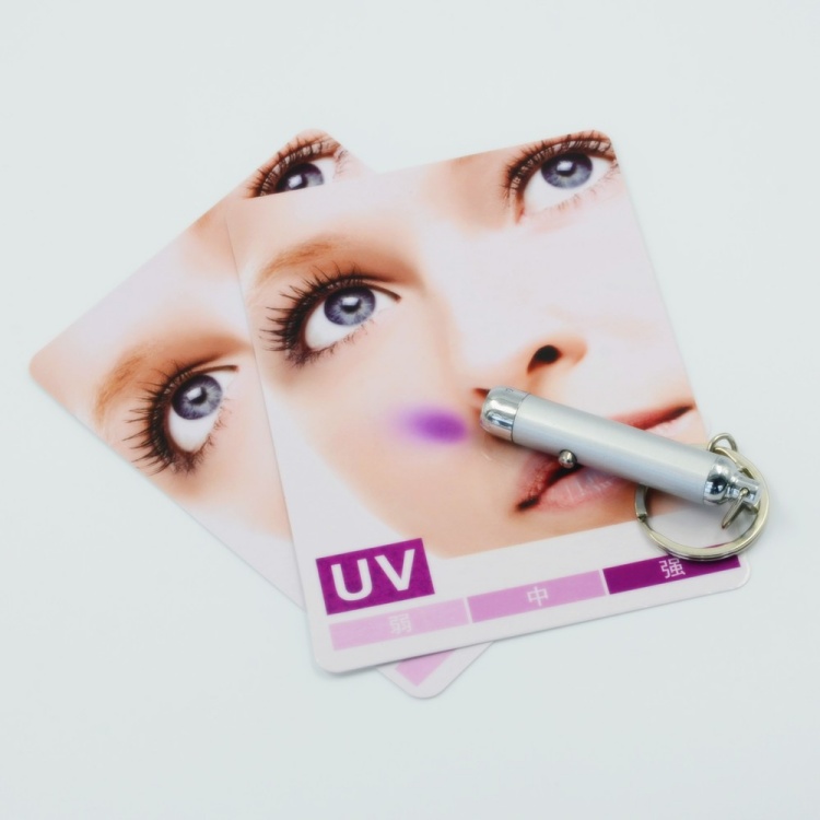 Тестовая карта изменения цвета UV UVC